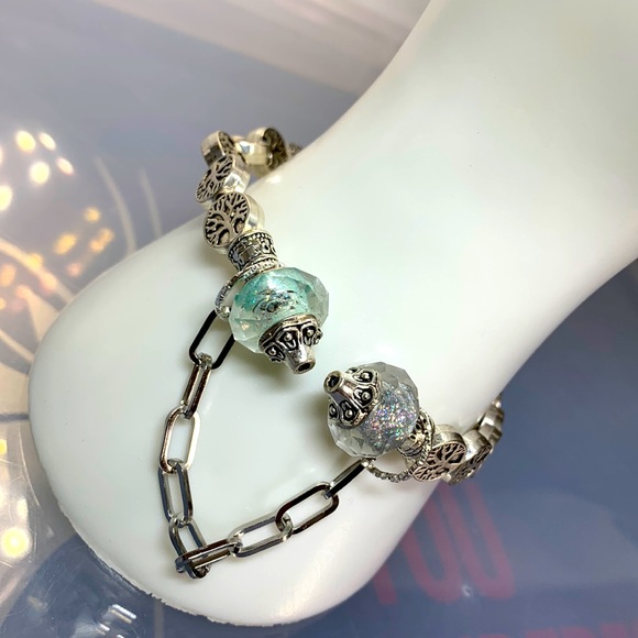 FILIGREE BANGLE 5.5cm diameter fits 6” wrist - Picture 2 of 7